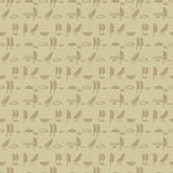Αρχαίος αιγυπτιακός hieroglyphs μίμησης τοίχος επιγραφών των καφετιών συμβόλων άμμου του άνευ ραφής διανυσματικού σχεδίου οριζόντ απεικόνιση αποθεμάτων Αρχαίος αιγυπτιακός hieroglyphs μίμησης τοίχος επιγραφών των καφετιών συμβόλων άμμου του άνευ ραφής διανυσματικού σχεδίου οριζόντ απεικόνιση αποθεμάτων