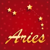 Αστερισμός Aries πέρα από το κόκκινο έναστρο υπόβαθρο απεικόνιση αποθεμάτων Αστερισμός Aries πέρα από το κόκκινο έναστρο υπόβαθρο απεικόνιση αποθεμάτων