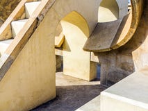 Αστρονομικό όργανο σε Jantar Mantar στο Jaipur στοκ εικόνες Αστρονομικό όργανο σε Jantar Mantar στο Jaipur στοκ εικόνες