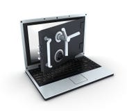ασφαλής κορυφαία όψη lap-top ελεύθερη απεικόνιση δικαιώματος ασφαλής κορυφαία όψη lap-top ελεύθερη απεικόνιση δικαιώματος