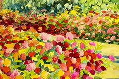 Αφηρημένη ζωγραφική τοπίων watercolor αρχική ζωηρόχρωμη των λουλουδιών ομορφιάς ελεύθερη απεικόνιση δικαιώματος Αφηρημένη ζωγραφική τοπίων watercolor αρχική ζωηρόχρωμη των λουλουδιών ομορφιάς ελεύθερη απεικόνιση δικαιώματος