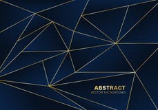 Αφηρημένο polygonal ύφος πολυτέλειας σχεδίων στο μπλε υπόβαθρο με τις χρυσές γραμμές ελεύθερη απεικόνιση δικαιώματος Αφηρημένο polygonal ύφος πολυτέλειας σχεδίων στο μπλε υπόβαθρο με τις χρυσές γραμμές ελεύθερη απεικόνιση δικαιώματος