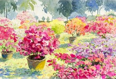Αφηρημένο watercolor ρόδινο χρώμα ζωγραφικής τοπίων αρχικό του λουλουδιού εγγράφου απεικόνιση αποθεμάτων Αφηρημένο watercolor ρόδινο χρώμα ζωγραφικής τοπίων αρχικό του λουλουδιού εγγράφου απεικόνιση αποθεμάτων