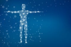 Αφηρημένο ανθρώπινο σώμα με το DNA μορίων Ιατρική, επιστήμη και τεχνολογία ελεύθερη απεικόνιση δικαιώματος Αφηρημένο ανθρώπινο σώμα με το DNA μορίων Ιατρική, επιστήμη και τεχνολογία ελεύθερη απεικόνιση δικαιώματος