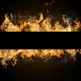 Φλόγες πυρκαγιάς με το copyspace διανυσματική απεικόνιση Φλόγες πυρκαγιάς με το copyspace διανυσματική απεικόνιση
