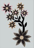 αφηρημένος floral αναδρομικός &al απεικόνιση αποθεμάτων αφηρημένος floral αναδρομικός &al απεικόνιση αποθεμάτων