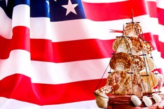 Βάρκα ημέρας του Columbus ΑΜΕΡΙΚΑΝΙΚΕΣ σημαία και 10 Οκτωβρίου Πολιτεία στοκ εικόνες Βάρκα ημέρας του Columbus ΑΜΕΡΙΚΑΝΙΚΕΣ σημαία και 10 Οκτωβρίου Πολιτεία στοκ εικόνες