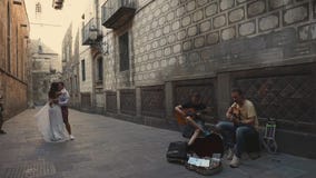 Βαρκελώνη, Ισπανία - το Σεπτέμβριο του 2018 Ιστορικό κέντρο του γοτθικού τετάρτου πόλεων απόθεμα βίντεο Βαρκελώνη, Ισπανία - το Σεπτέμβριο του 2018 Ιστορικό κέντρο του γοτθικού τετάρτου πόλεων απόθεμα βίντεο