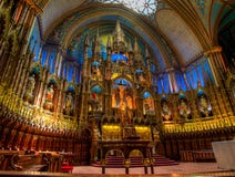 Βασιλική της Notre Dame, εσωτερικό, Μόντρεαλ, QC, Καναδάς στοκ εικόνα με δικαίωμα ελεύθερης χρήσης Βασιλική της Notre Dame, εσωτερικό, Μόντρεαλ, QC, Καναδάς στοκ εικόνα με δικαίωμα ελεύθερης χρήσης