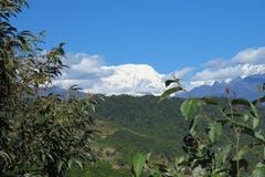 Βουνό Makalu στα Ιμαλάια, σύνορα του Νεπάλ και της Κίνας στοκ φωτογραφία Βουνό Makalu στα Ιμαλάια, σύνορα του Νεπάλ και της Κίνας στοκ φωτογραφία