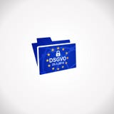 Γενικό εικονίδιο ανακοίνωσης κανονισμού προστασίας δεδομένων DSGVO Στοκ Φωτογραφία Γενικό εικονίδιο ανακοίνωσης κανονισμού προστασίας δεδομένων DSGVO Στοκ Φωτογραφία