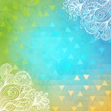 Γεωμετρικό υπόβαθρο με τα doodles και τα τρίγωνα ελεύθερη απεικόνιση δικαιώματος Γεωμετρικό υπόβαθρο με τα doodles και τα τρίγωνα ελεύθερη απεικόνιση δικαιώματος