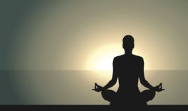 Γιόγκα στην παραλία ελεύθερη απεικόνιση δικαιώματος Γιόγκα στην παραλία ελεύθερη απεικόνιση δικαιώματος