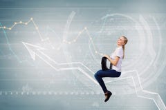 Γραφική παράσταση γύρου επιχειρηματιών Στοκ φωτογραφίες με δικαίωμα ελεύθερης χρήσης Γραφική παράσταση γύρου επιχειρηματιών Στοκ φωτογραφίες με δικαίωμα ελεύθερης χρήσης