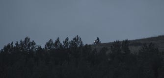 Γύροι μοτοσυκλετιστών στο βουνό στοκ εικόνες Γύροι μοτοσυκλετιστών στο βουνό στοκ εικόνες