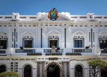 Δημοτικό παλάτι sucre - sucre, Βολιβία στοκ φωτογραφίες με δικαίωμα ελεύθερης χρήσης Δημοτικό παλάτι sucre - sucre, Βολιβία στοκ φωτογραφίες με δικαίωμα ελεύθερης χρήσης