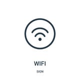 διάνυσμα εικονιδίων wifi από τη συλλογή σημαδιών Λεπτή διανυσματική απεικόνιση εικονιδίων περιλήψεων wifi γραμμών απεικόνιση αποθεμάτων διάνυσμα εικονιδίων wifi από τη συλλογή σημαδιών Λεπτή διανυσματική απεικόνιση εικονιδίων περιλήψεων wifi γραμμών απεικόνιση αποθεμάτων