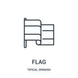 διάνυσμα εικονιδίων σημαιών από τη tipical ισπανική συλλογή Λεπτή διανυσματική απεικόνιση εικονιδίων περιλήψεων σημαιών γραμμών Γ διανυσματική απεικόνιση διάνυσμα εικονιδίων σημαιών από τη tipical ισπανική συλλογή Λεπτή διανυσματική απεικόνιση εικονιδίων περιλήψεων σημαιών γραμμών Γ διανυσματική απεικόνιση