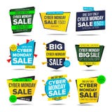 Διάνυσμα εμβλημάτων πώλησης Δευτέρας Cyber Στοιχείο διαφήμισης Δευτέρας Απομονωμένος στην άσπρη απεικόνιση Στοκ Φωτογραφία Διάνυσμα εμβλημάτων πώλησης Δευτέρας Cyber Στοιχείο διαφήμισης Δευτέρας Απομονωμένος στην άσπρη απεικόνιση Στοκ Φωτογραφία