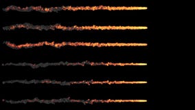 Διάφορα μετεωρίτες ή asteroids, ίχνη της πυρκαγιάς και του καπνού, με την άλφα μάσκα διανυσματική απεικόνιση Διάφορα μετεωρίτες ή asteroids, ίχνη της πυρκαγιάς και του καπνού, με την άλφα μάσκα διανυσματική απεικόνιση