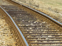 Διαδρομές σιδηροδρόμου, συνδυασμοί χάλυβα και ξύλου στοκ εικόνα με δικαίωμα ελεύθερης χρήσης Διαδρομές σιδηροδρόμου, συνδυασμοί χάλυβα και ξύλου στοκ εικόνα με δικαίωμα ελεύθερης χρήσης