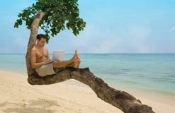 διακοπές lap-top παραλιών διακοπές lap-top παραλιών