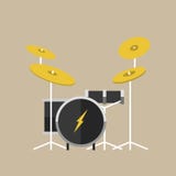 Διανυσματικά μουσικά όργανα κρούσης drumkit στο επίπεδο παραδοσιακό εθνικό τύμπανο σκηνών συναυλίας ύφους κλασσικό ορχηστρικό ελεύθερη απεικόνιση δικαιώματος Διανυσματικά μουσικά όργανα κρούσης drumkit στο επίπεδο παραδοσιακό εθνικό τύμπανο σκηνών συναυλίας ύφους κλασσικό ορχηστρικό ελεύθερη απεικόνιση δικαιώματος
