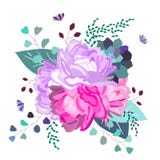 Διανυσματική floral ρομαντική, ρόδινη και πορφυρή σύνθεση Καθιερώνοντα τη μόδα λουλούδια, succulent, φύλλα, πρασινάδα Καλοκαίρι, ελεύθερη απεικόνιση δικαιώματος Διανυσματική floral ρομαντική, ρόδινη και πορφυρή σύνθεση Καθιερώνοντα τη μόδα λουλούδια, succulent, φύλλα, πρασινάδα Καλοκαίρι, ελεύθερη απεικόνιση δικαιώματος