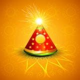 Διανυσματική κροτίδα diwali εορτασμού καμμένος Διανυσματική κροτίδα diwali εορτασμού καμμένος