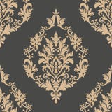 Διανυσματικό damask άνευ ραφής στοιχείο σχεδίων Κλασσική ντεμοντέ damask πολυτέλειας διακόσμηση, βασιλική βικτοριανή άνευ ραφής σ Στοκ Εικόνες Διανυσματικό damask άνευ ραφής στοιχείο σχεδίων Κλασσική ντεμοντέ damask πολυτέλειας διακόσμηση, βασιλική βικτοριανή άνευ ραφής σ Στοκ Εικόνες
