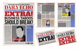 Διανυσματικό πρότυπο ημερήσιων εφημερίδων ειδήσεων, εφημερίδα, ρεπορτάζ ταχυδρόμησης σχεδιαγράμματος ελεύθερη απεικόνιση δικαιώματος Διανυσματικό πρότυπο ημερήσιων εφημερίδων ειδήσεων, εφημερίδα, ρεπορτάζ ταχυδρόμησης σχεδιαγράμματος ελεύθερη απεικόνιση δικαιώματος