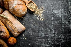 Διαφορετικοί τύποι ψωμιών με το σιτάρι στοκ φωτογραφίες με δικαίωμα ελεύθερης χρήσης Διαφορετικοί τύποι ψωμιών με το σιτάρι στοκ φωτογραφίες με δικαίωμα ελεύθερης χρήσης