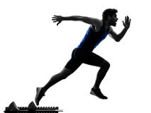 Δρομέας sprinter που τρέχει τρέχοντας γρήγορα το isola σκιαγραφιών ατόμων αθλητισμού στοκ εικόνες Δρομέας sprinter που τρέχει τρέχοντας γρήγορα το isola σκιαγραφιών ατόμων αθλητισμού στοκ εικόνες
