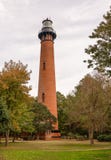 Ελαφρύς σταθμός παραλιών Currituck στοκ εικόνες Ελαφρύς σταθμός παραλιών Currituck στοκ εικόνες