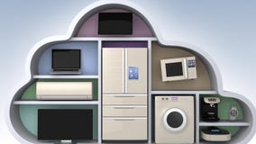 Εγχώριες συσκευές στη μορφή σύννεφων για την έννοια IOT Εγχώριες συσκευές στη μορφή σύννεφων για την έννοια IOT
