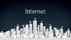 Εικονίδιο της WI-FI πραγμάτων στην έξυπνη πόλη, συνδέοντας πλέγμα τυπο ` ΔΙΑΔΊΚΤΥΟ `, άσπρο κτήριο απεικόνιση αποθεμάτων Εικονίδιο της WI-FI πραγμάτων στην έξυπνη πόλη, συνδέοντας πλέγμα τυπο ` ΔΙΑΔΊΚΤΥΟ `, άσπρο κτήριο απεικόνιση αποθεμάτων