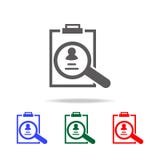 Εικονίδιο αναθεώρησης βιογραφικού σημειώματος Στοιχεία του ανθρώπινου δυναμικού στα πολυ χρωματισμένα εικονίδια Επιχείρηση, σημάδ απεικόνιση αποθεμάτων Εικονίδιο αναθεώρησης βιογραφικού σημειώματος Στοιχεία του ανθρώπινου δυναμικού στα πολυ χρωματισμένα εικονίδια Επιχείρηση, σημάδ απεικόνιση αποθεμάτων