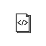 Εικονίδιο περιλήψεων εγγράφου εγγράφων HTML απομονωμένο εικονίδιο εγγράφου σημειώσεων στο λεπτό ύφος γραμμών για το γραφικό και σ στοκ εικόνες με δικαίωμα ελεύθερης χρήσης Εικονίδιο περιλήψεων εγγράφου εγγράφων HTML απομονωμένο εικονίδιο εγγράφου σημειώσεων στο λεπτό ύφος γραμμών για το γραφικό και σ στοκ εικόνες με δικαίωμα ελεύθερης χρήσης