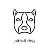 Εικονίδιο σκυλιών Pitbull Καθιερώνον τη μόδα σύγχρονο επίπεδο γραμμικό διανυσματικό σκυλί ι Pitbull ελεύθερη απεικόνιση δικαιώματος Εικονίδιο σκυλιών Pitbull Καθιερώνον τη μόδα σύγχρονο επίπεδο γραμμικό διανυσματικό σκυλί ι Pitbull ελεύθερη απεικόνιση δικαιώματος