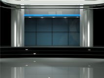Εικονικό σύνολο TV στούντιο ελεύθερη απεικόνιση δικαιώματος Εικονικό σύνολο TV στούντιο ελεύθερη απεικόνιση δικαιώματος