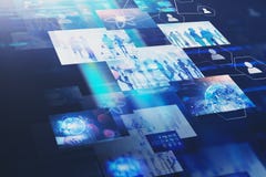 Εικονικό υπόβαθρο διεπαφών οθόνης immersive στοκ εικόνα με δικαίωμα ελεύθερης χρήσης Εικονικό υπόβαθρο διεπαφών οθόνης immersive στοκ εικόνα με δικαίωμα ελεύθερης χρήσης