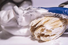 Εικόνα του ξυρίσματος των εργαλείων, βούρτσα, αφρός, ξυριστική μηχανή στοκ εικόνα Εικόνα του ξυρίσματος των εργαλείων, βούρτσα, αφρός, ξυριστική μηχανή στοκ εικόνα