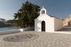 Εκκλησία του ST Paul s, Lindos, Ρόδος στοκ εικόνα με δικαίωμα ελεύθερης χρήσης Εκκλησία του ST Paul s, Lindos, Ρόδος στοκ εικόνα με δικαίωμα ελεύθερης χρήσης