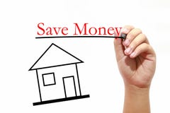 Εκτός από Moneyl - στεγάστε με το κείμενο και το αρσενικό χέρι με τη μάνδρα - η πραγματική Esta στοκ φωτογραφία Εκτός από Moneyl - στεγάστε με το κείμενο και το αρσενικό χέρι με τη μάνδρα - η πραγματική Esta στοκ φωτογραφία