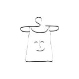 Ελάχιστη ευτυχής διάθεση Doodle διανυσματική απεικόνιση Ελάχιστη ευτυχής διάθεση Doodle διανυσματική απεικόνιση