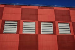 Εμπορική κεντρική πρόσοψη στοκ φωτογραφίες Εμπορική κεντρική πρόσοψη στοκ φωτογραφίες