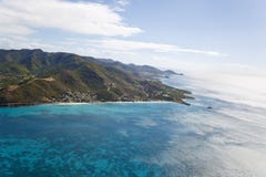 Εναέρια άποψη παραλιών τορναδόρων, Αντίγκουα στοκ εικόνες Εναέρια άποψη παραλιών τορναδόρων, Αντίγκουα στοκ εικόνες