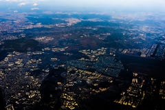 Εναέρια άποψη της Νότιας Κορέας από το αεροπλάνο στοκ εικόνες Εναέρια άποψη της Νότιας Κορέας από το αεροπλάνο στοκ εικόνες