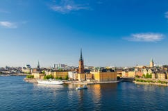 Εναέρια άποψη της περιοχής Riddarholmen και του σκάφους, Στοκχόλμη, Σουηδία στοκ φωτογραφίες Εναέρια άποψη της περιοχής Riddarholmen και του σκάφους, Στοκχόλμη, Σουηδία στοκ φωτογραφίες