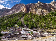 Εναέρια άποψη της πόλης Gangotri στοκ εικόνες με δικαίωμα ελεύθερης χρήσης Εναέρια άποψη της πόλης Gangotri στοκ εικόνες με δικαίωμα ελεύθερης χρήσης